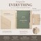 Wrapables A5 Croc-Embossed Planner and Journal Clutch, Refillable Undated Daily/Weekly Hardcover Premium Planner, Journal Notebook, Pearl Allure